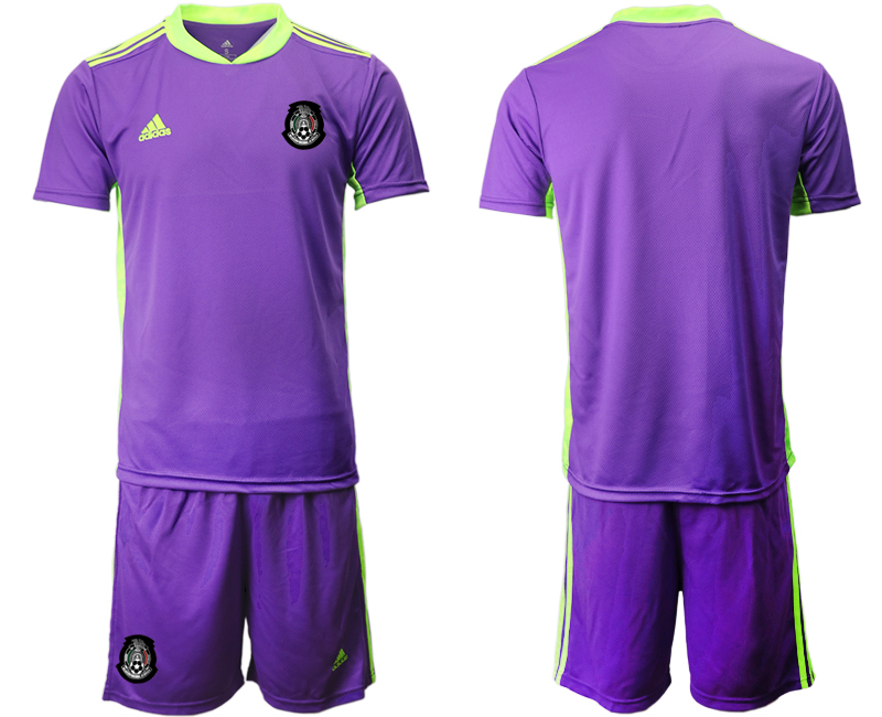 Men 2020-2021 Season National team Mexico goalkeeper purple Soccer Jersey->mexico jersey->Soccer Country Jersey
